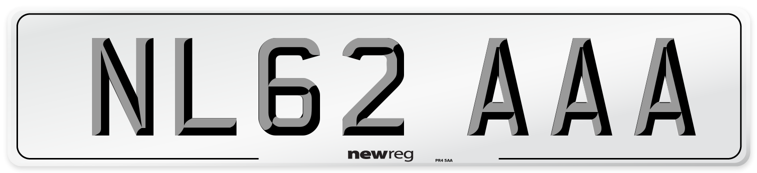 NL62 AAA Number Plate from New Reg